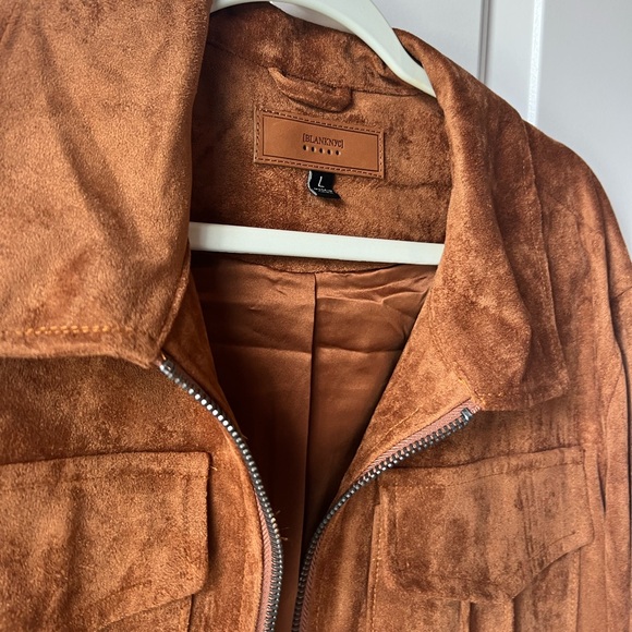 ❌SOLD❌ {Blank NYC} Camel Suede Bomber Jacket - Picture 4 of 7